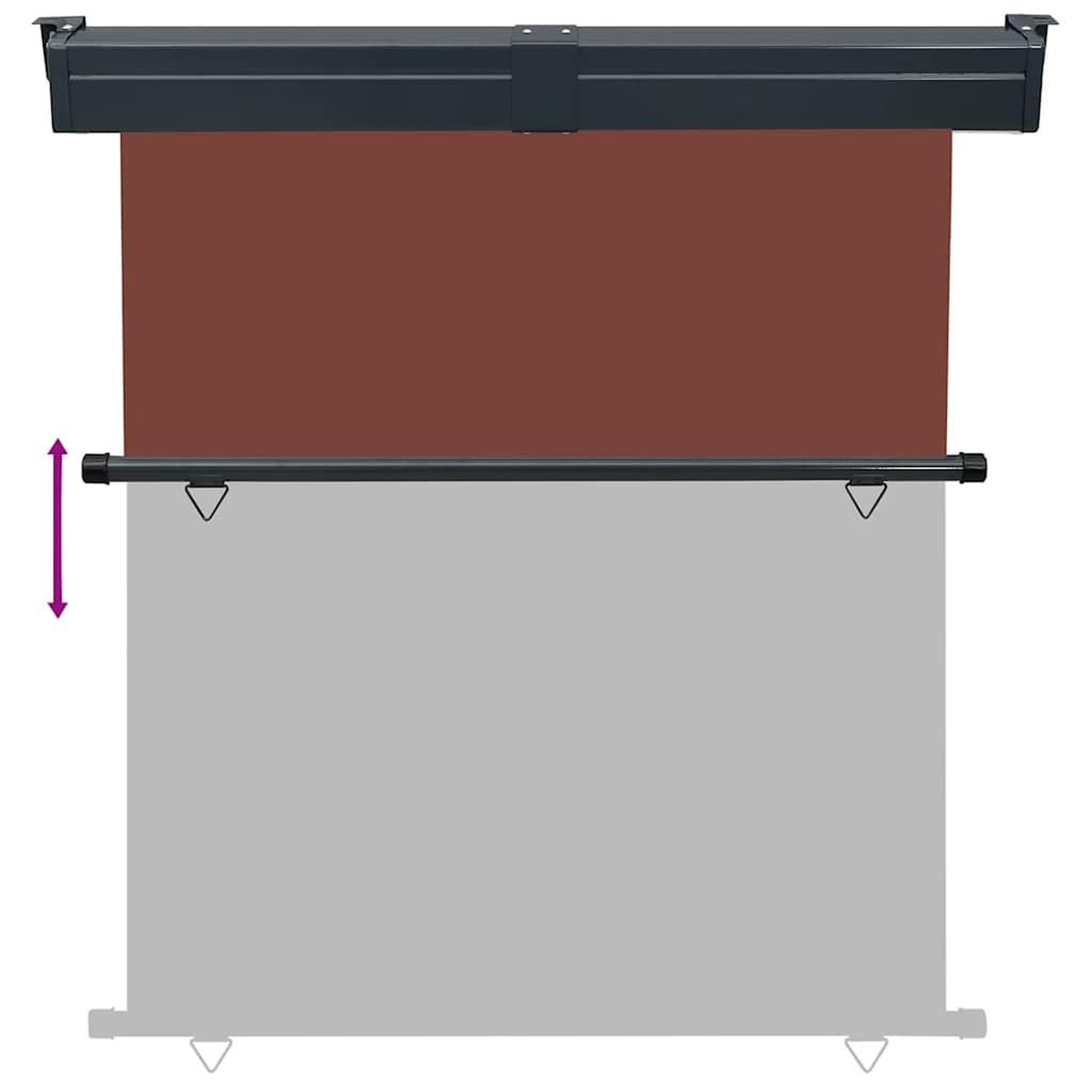 Voir la diapositive 5 : VIDAXL Auvent lateral de balcon 175x250 cm Marron