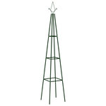 VIDAXL Supports plantes grimpantes 2 pcs Vert fonce 35x35x195 cm Fer