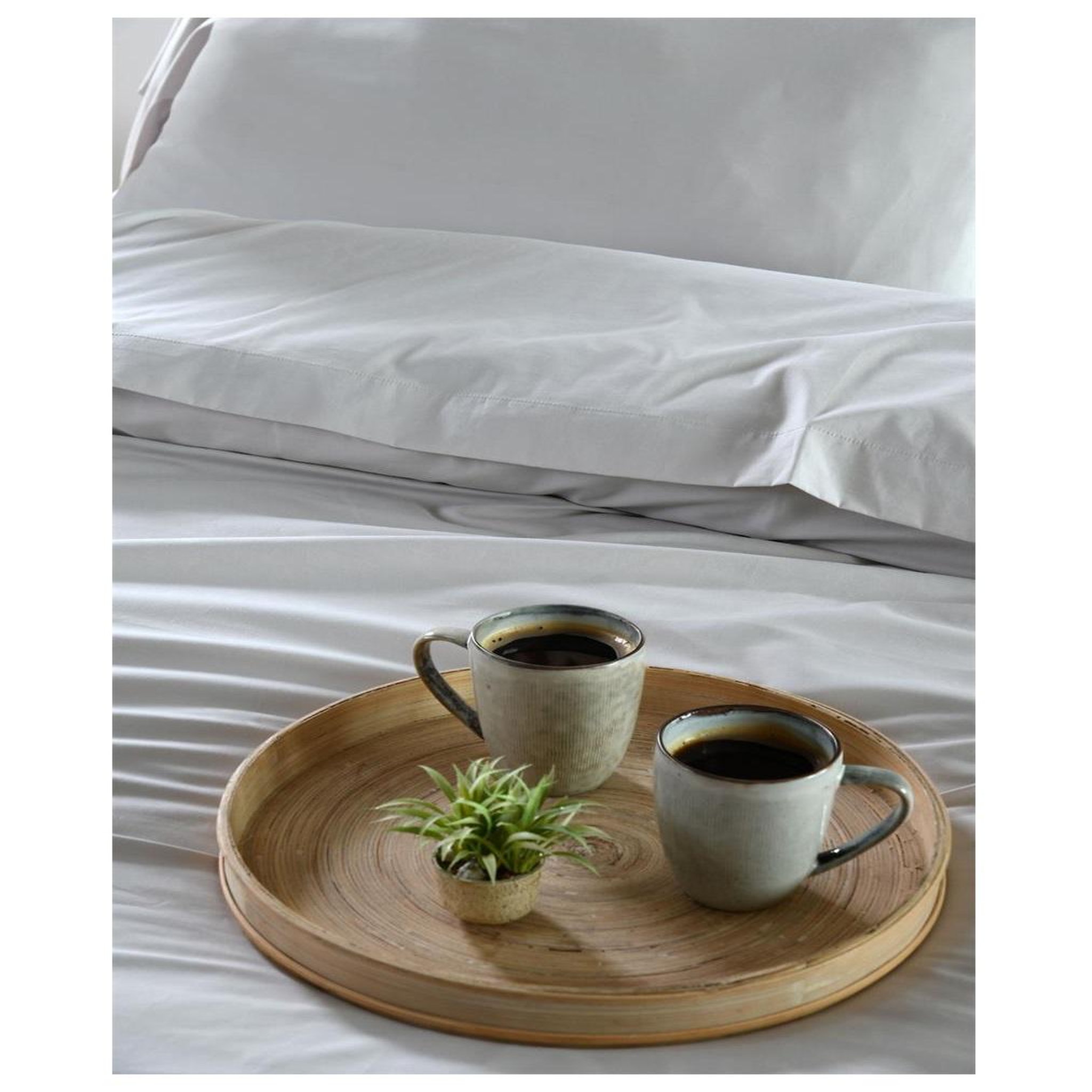 Voir la diapositive 6 : Eden Drap housse percale en coton nuage