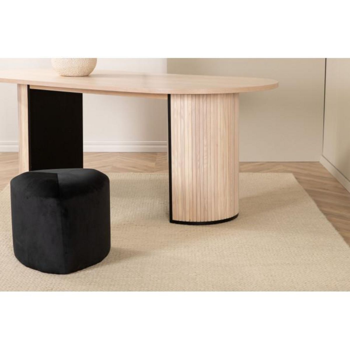 Paris Prix Tapis Tressé en Laine  Marta  160x230cm Naturel