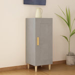 VIDAXL Buffet Gris beton 34,5x34x90 cm Bois d'ingenierie