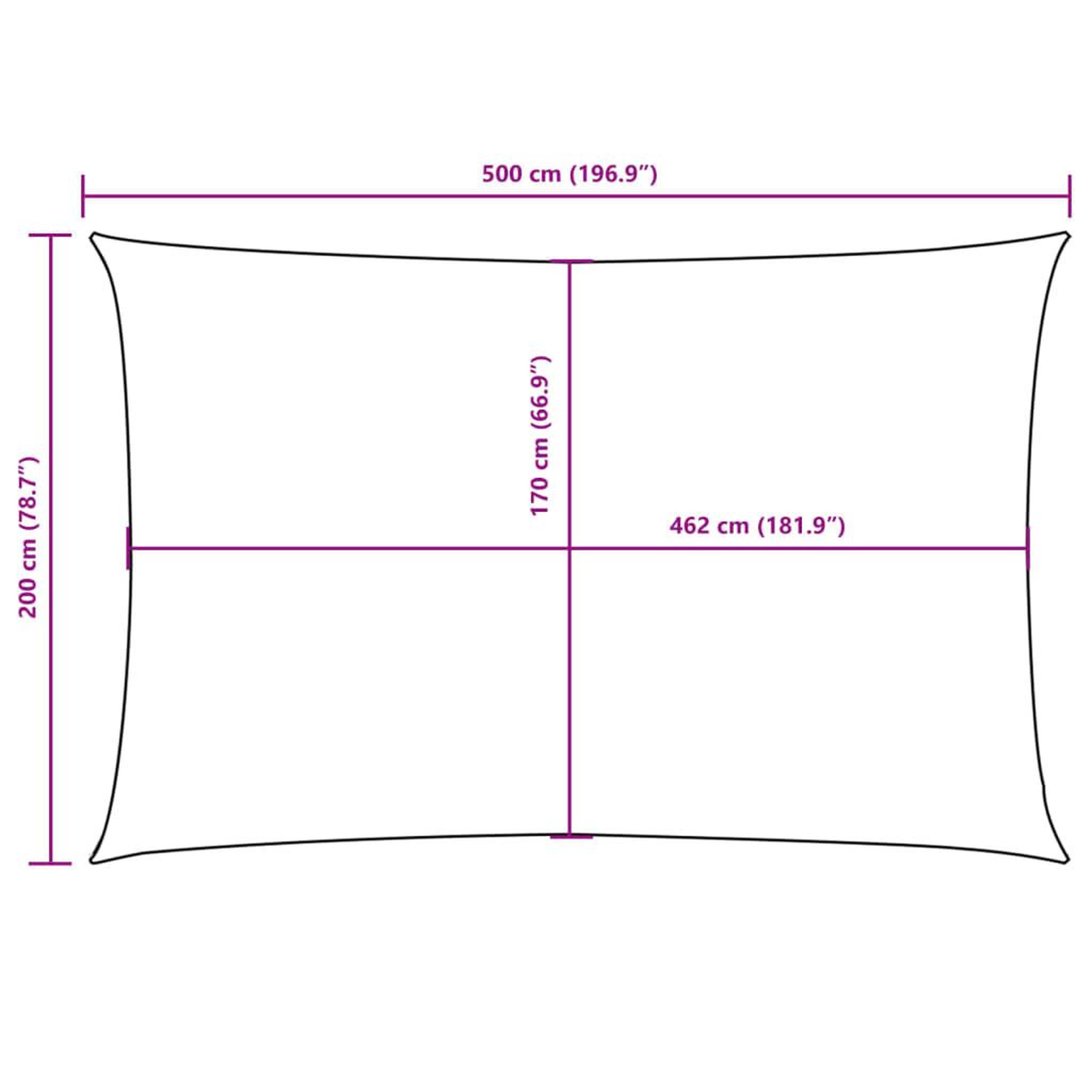 Voir la diapositive 6 : VIDAXL Voile de parasol tissu oxford rectangulaire 2x5 m marron