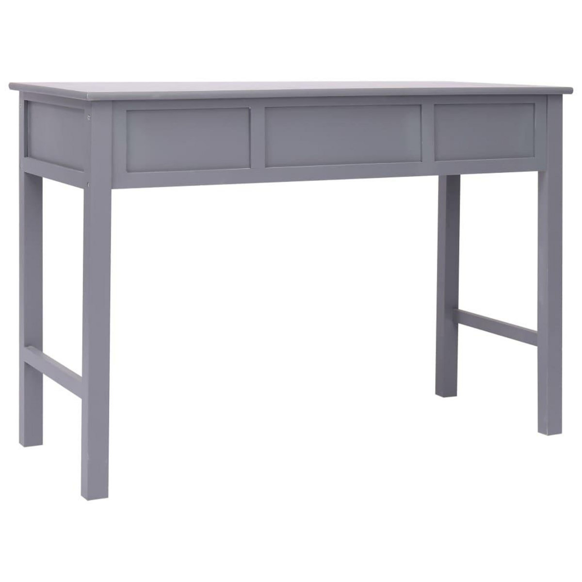 VIDAXL Bureau Gris 110 x 45 x 76 cm Bois