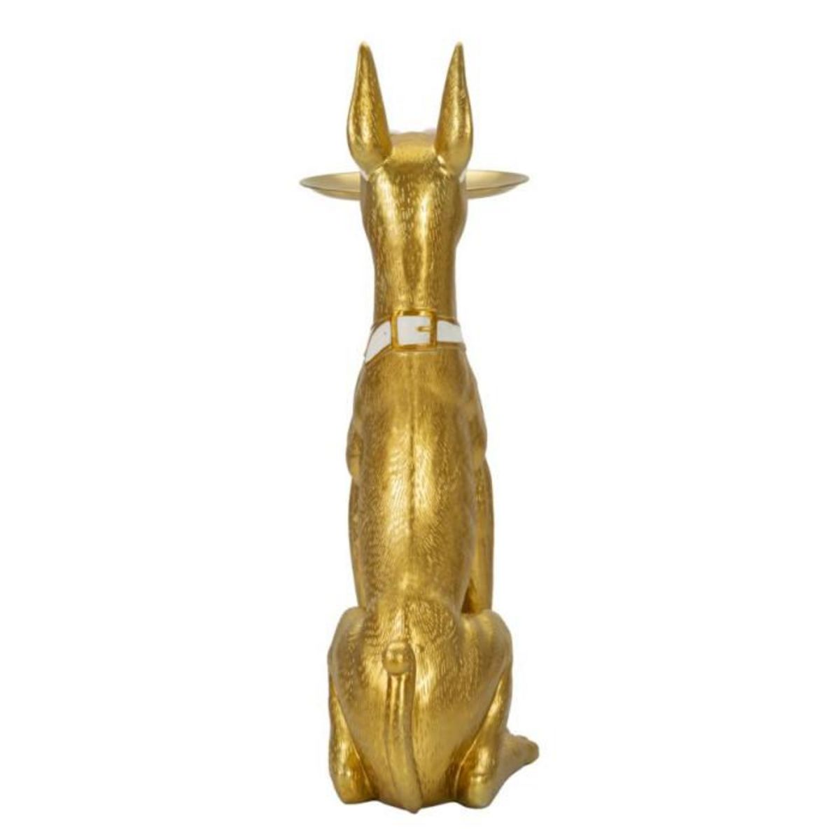 Paris Prix Vide-Poche Statue Chien  Muscle  91cm Or