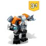 LEGO Creator 31111 - Le cyber drone, Jouet de Construction de l&rsquo;Espace, Robot, Scooter et Minifigure