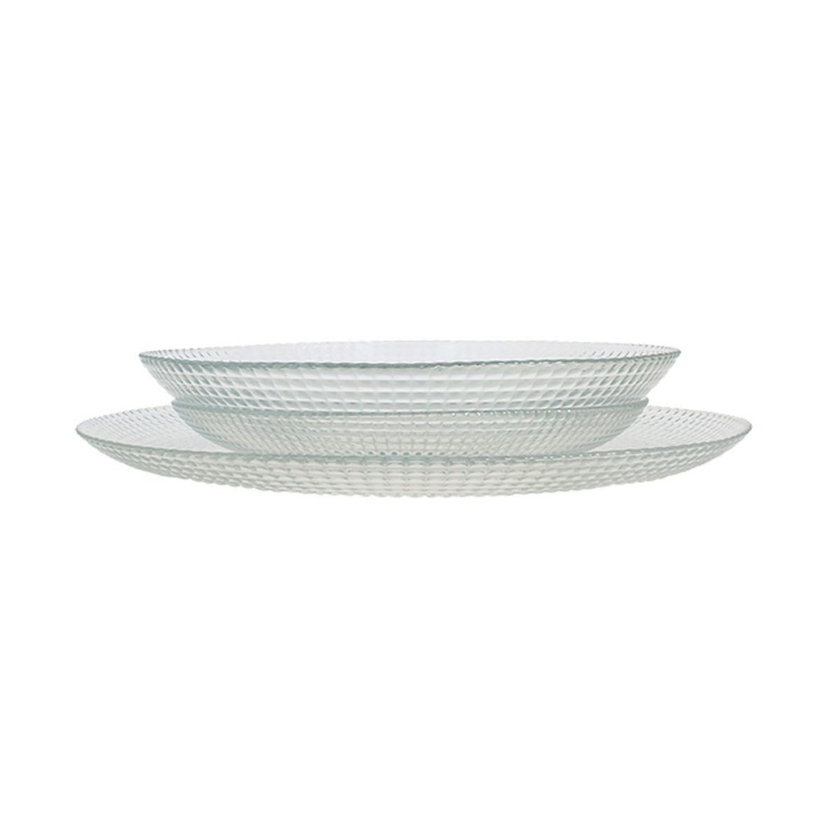 Service de vaisselle 18 pièces en verre
