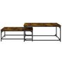 Voir la diapositive 4 : VIDAXL Tables basses gigognes 2 pcs chene fume bois d'ingenierie