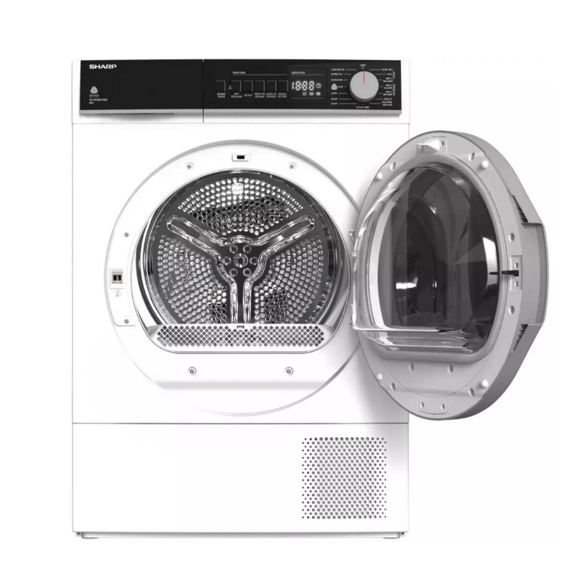 Voir la diapositive 3 : Sharp Sèche-linge pompe à chaleur 60cm 8kg - kdnhb8s7gwd