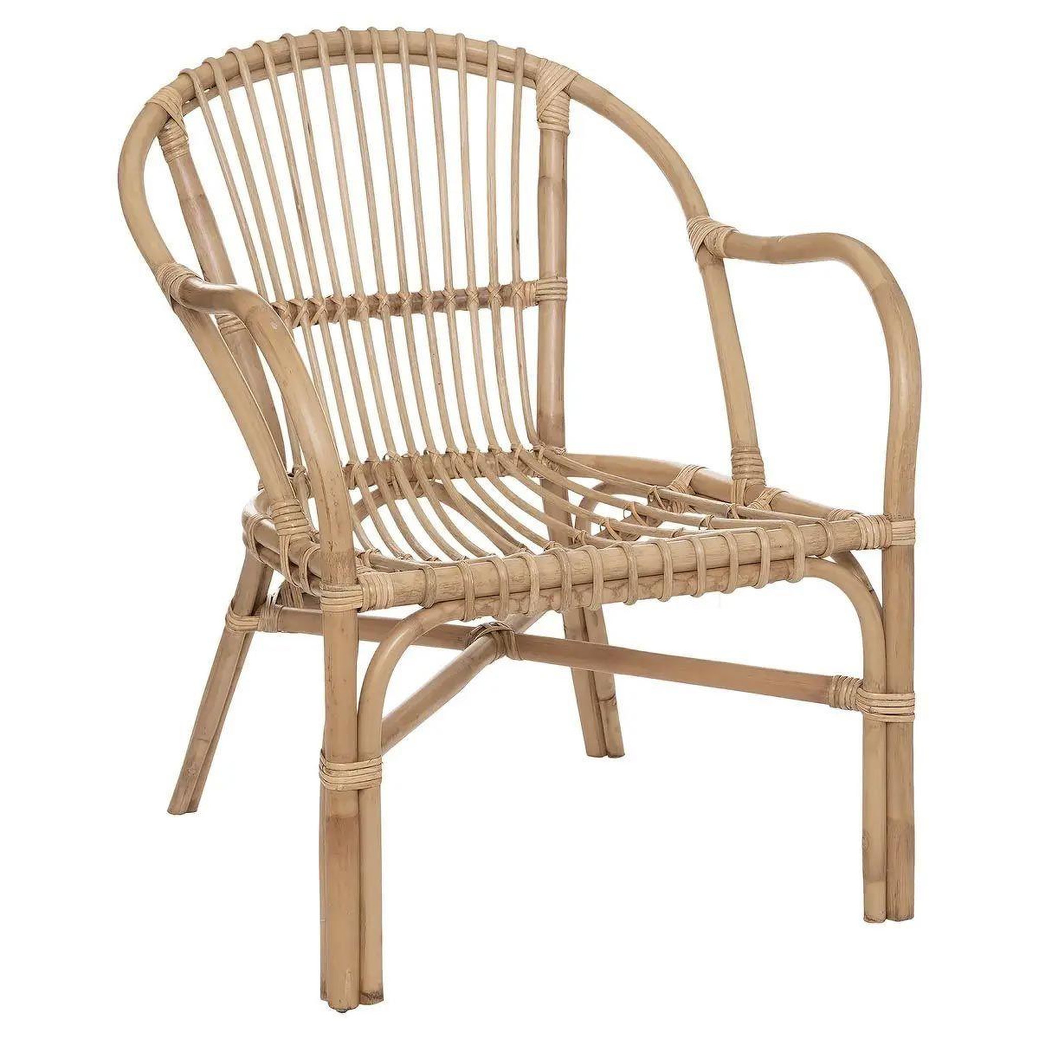 Voir la diapositive 2 : ATMOSPHERA Fauteuil design en rotin  neta  77cm naturel