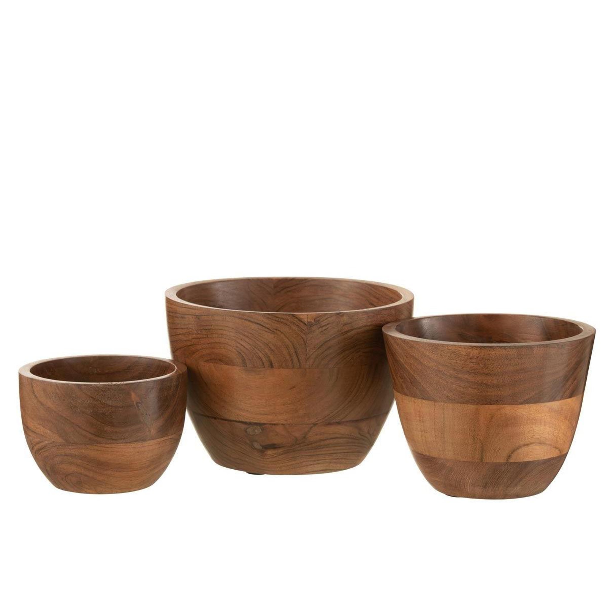 Voir la diapositive 3 : J-LINE Bol en Bois d'Acacia  Sota  17cm Naturel