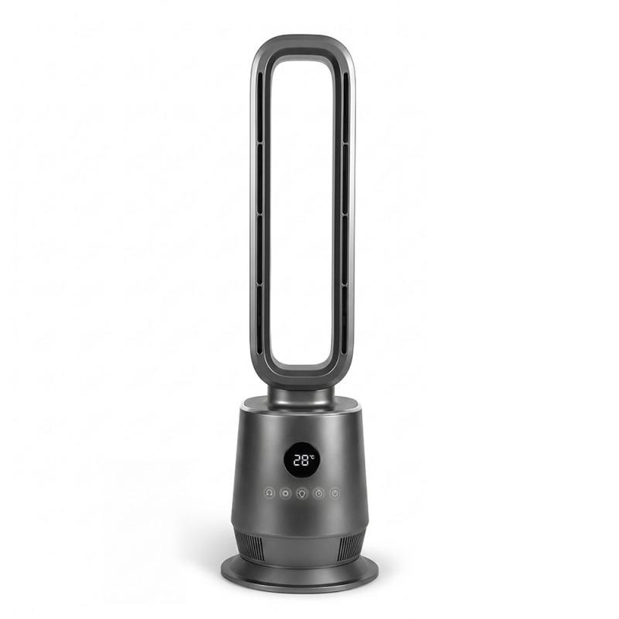 Voir la diapositive 2 : Ventilateur colonne sans pales - 3 vitesses - télécommande - silencieux