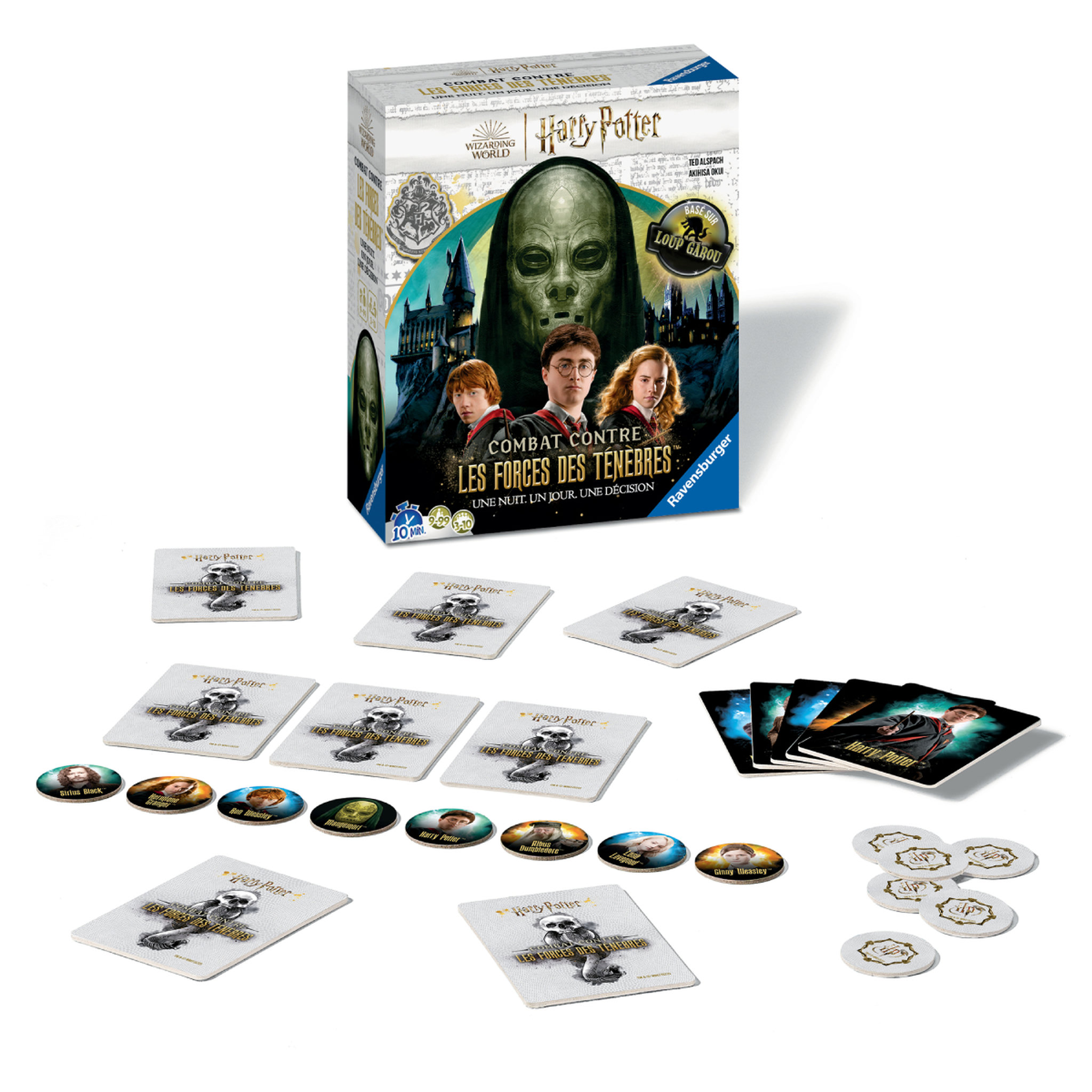 Voir la diapositive 2 : RAVENSBURGER Jeu Loup Garou pour une nuit Harry Potter
