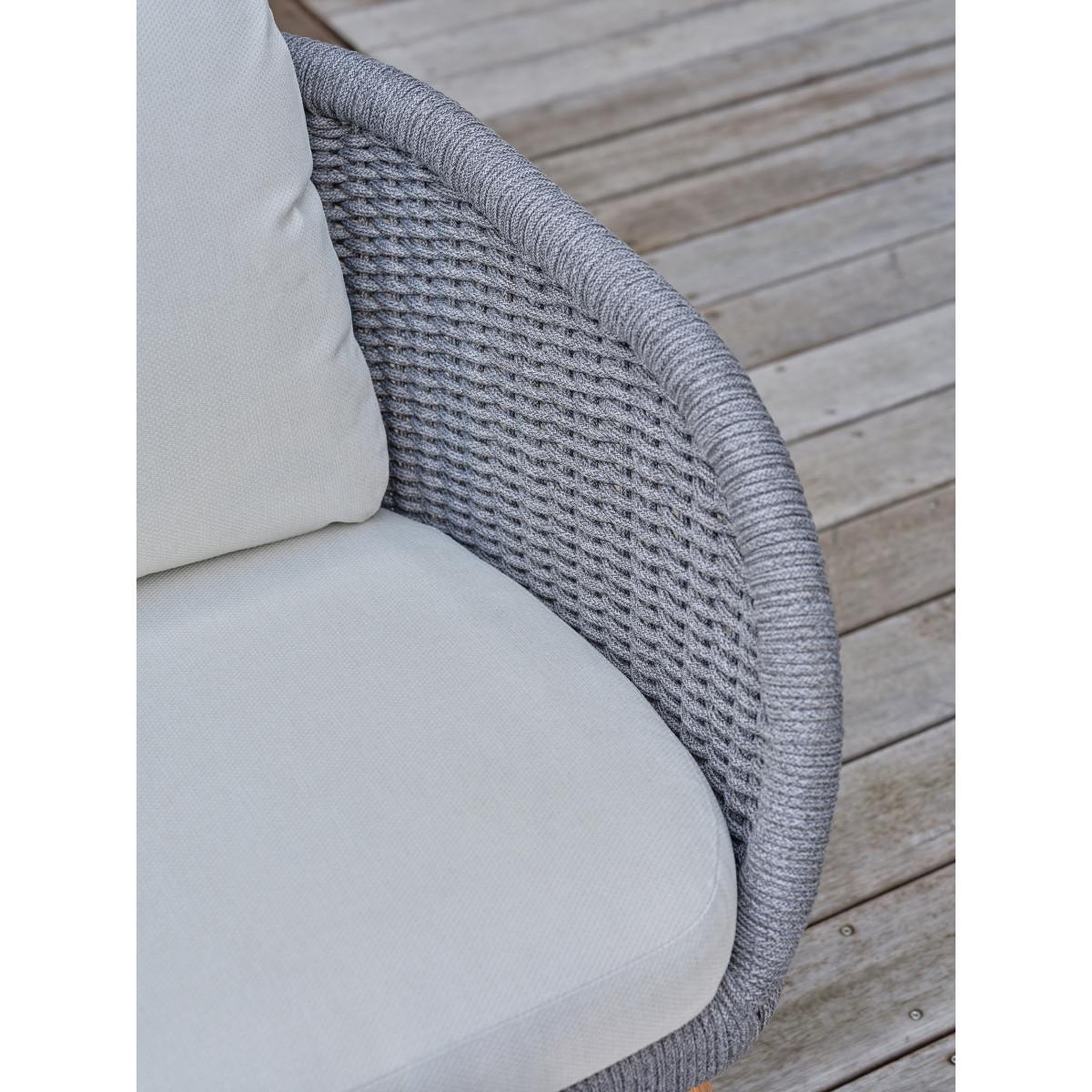 Voir la diapositive 6 : Paris Prix Salon de jardin 5 places  mynta  174cm marron & gris
