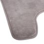 Voir la diapositive 2 : Paris Prix Tapis Contour WC  Mémoire  48x48cm Taupe