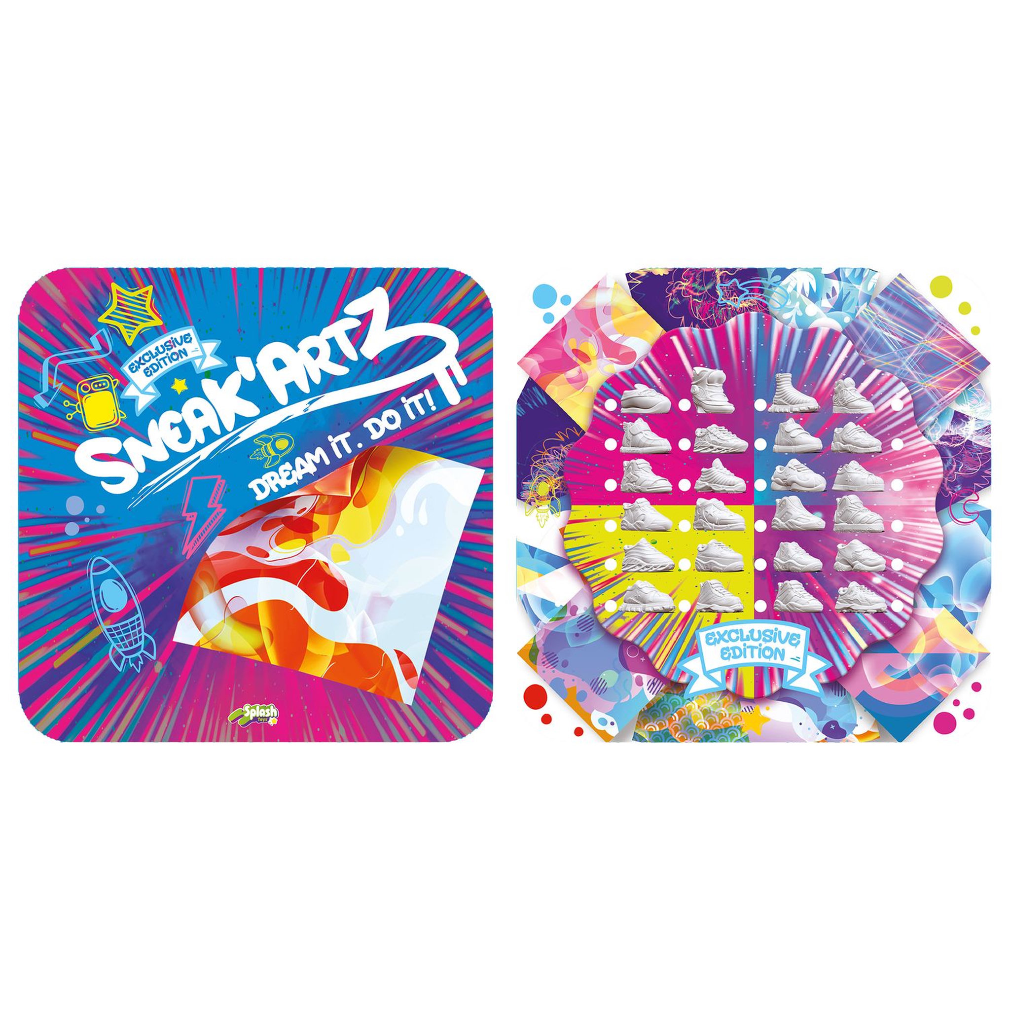 Voir la diapositive 3 : SPLASH TOYS Peinture - Sneak'Artz Starter Set - série 2 