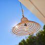 Voir la diapositive 2 : Lumisky Suspension extérieur GAIA Beige Fibre naturelle D60CM