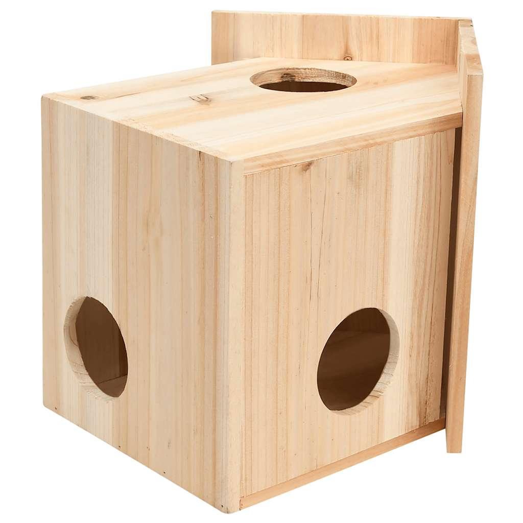 Voir la diapositive 2 : VIDAXL Maison pour ecureuils bois de sapin massif 26x25x29 cm