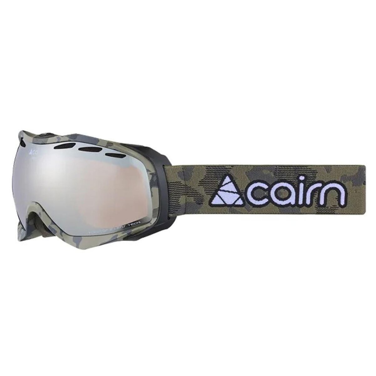 CAIRN Masque de Ski  Mixte Cairn Alpha Spx3 Mat Camo Army