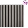 Voir la diapositive 2 : VIDAXL Panneaux muraux acoustiques 8pcs lattes 60,5x60cm placage chene