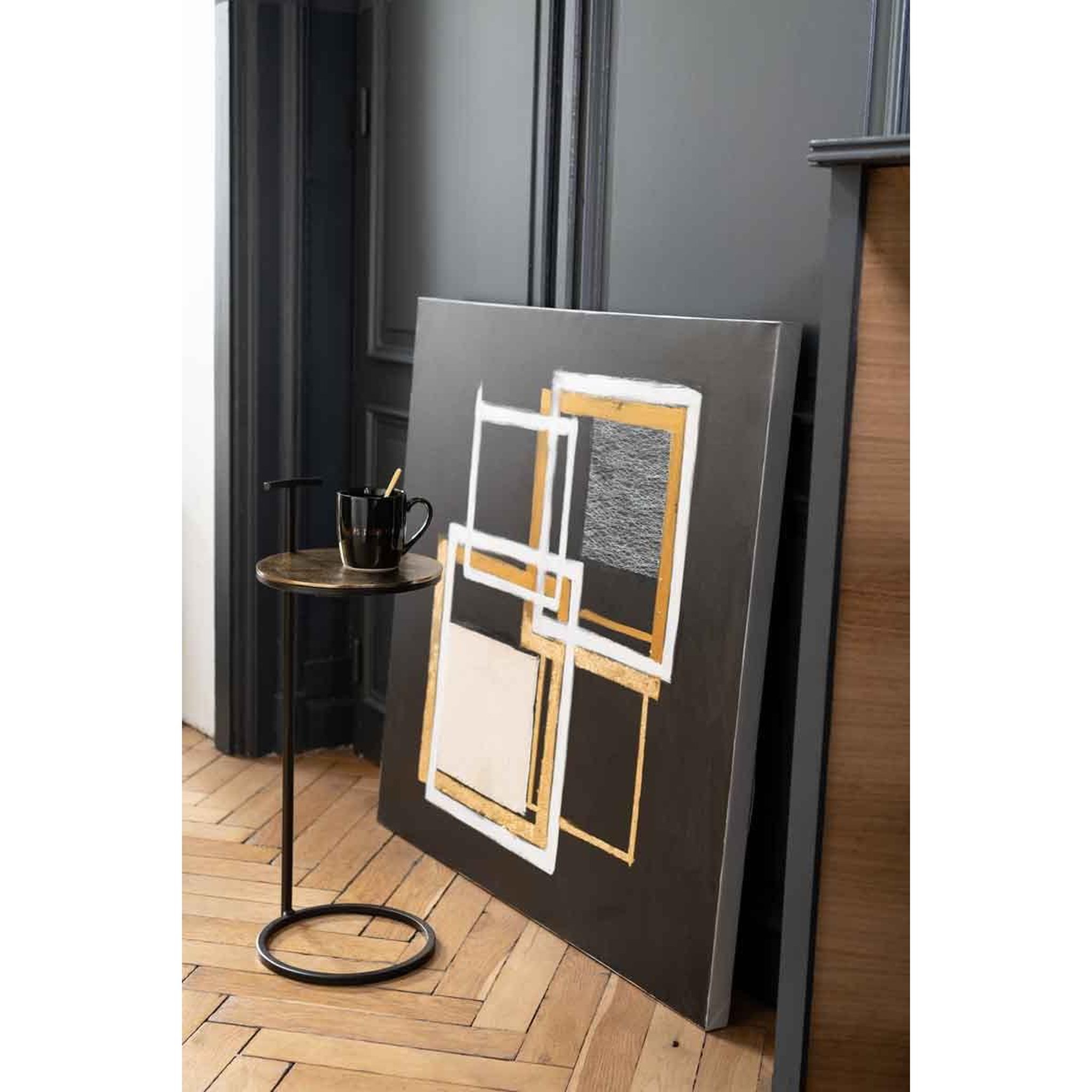Voir la diapositive 3 : J-LINE Table d'appoint design en métal  toni  65cm or