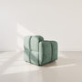 Voir la diapositive 5 : LISA DESIGN Grace - module d'assise gauche en velours texturé