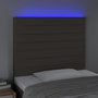 Voir la diapositive 3 : VIDAXL Tete de lit a LED Taupe 100x5x118/128 cm Tissu