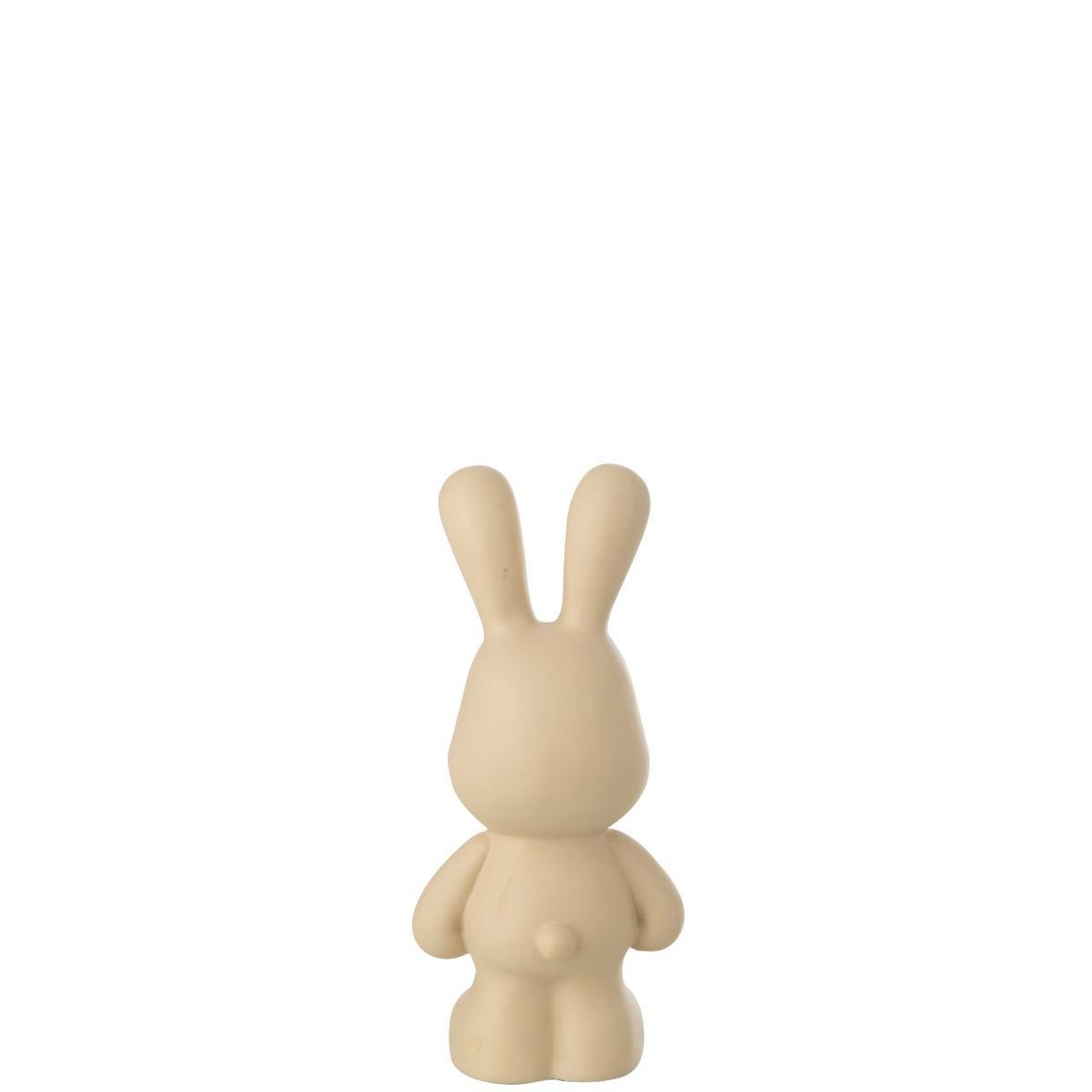 Voir la diapositive 3 : J-LINE Statuette lapin en résine  eddy  36cm beige