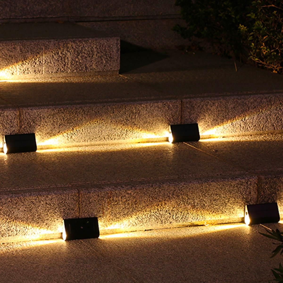 Lumisky 4 appliques murales solaires TWILY Noir Plastique H6,3cm