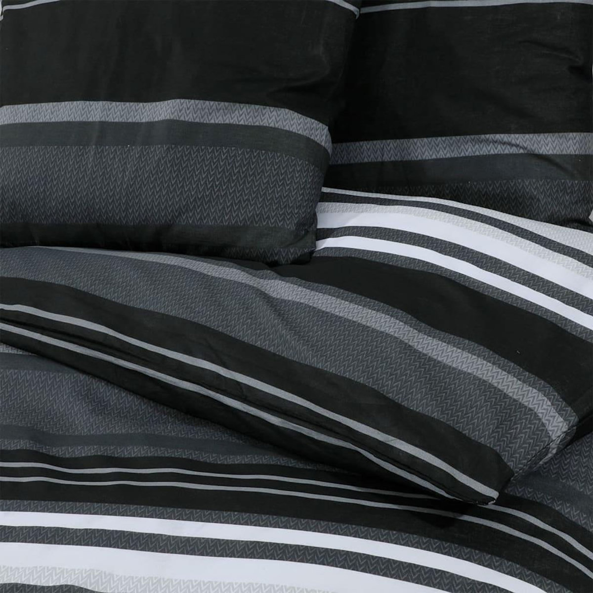 VIDAXL Ensemble de housse de couette noir et blanc 225x220 cm Coton