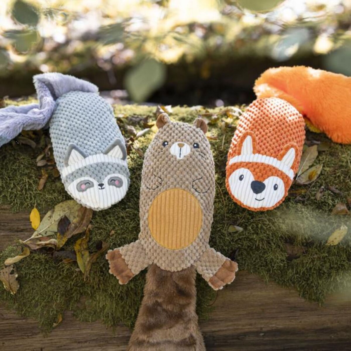 Paris Prix Jouet Peluche Sonore pour Chien  Renard  55cm Orange