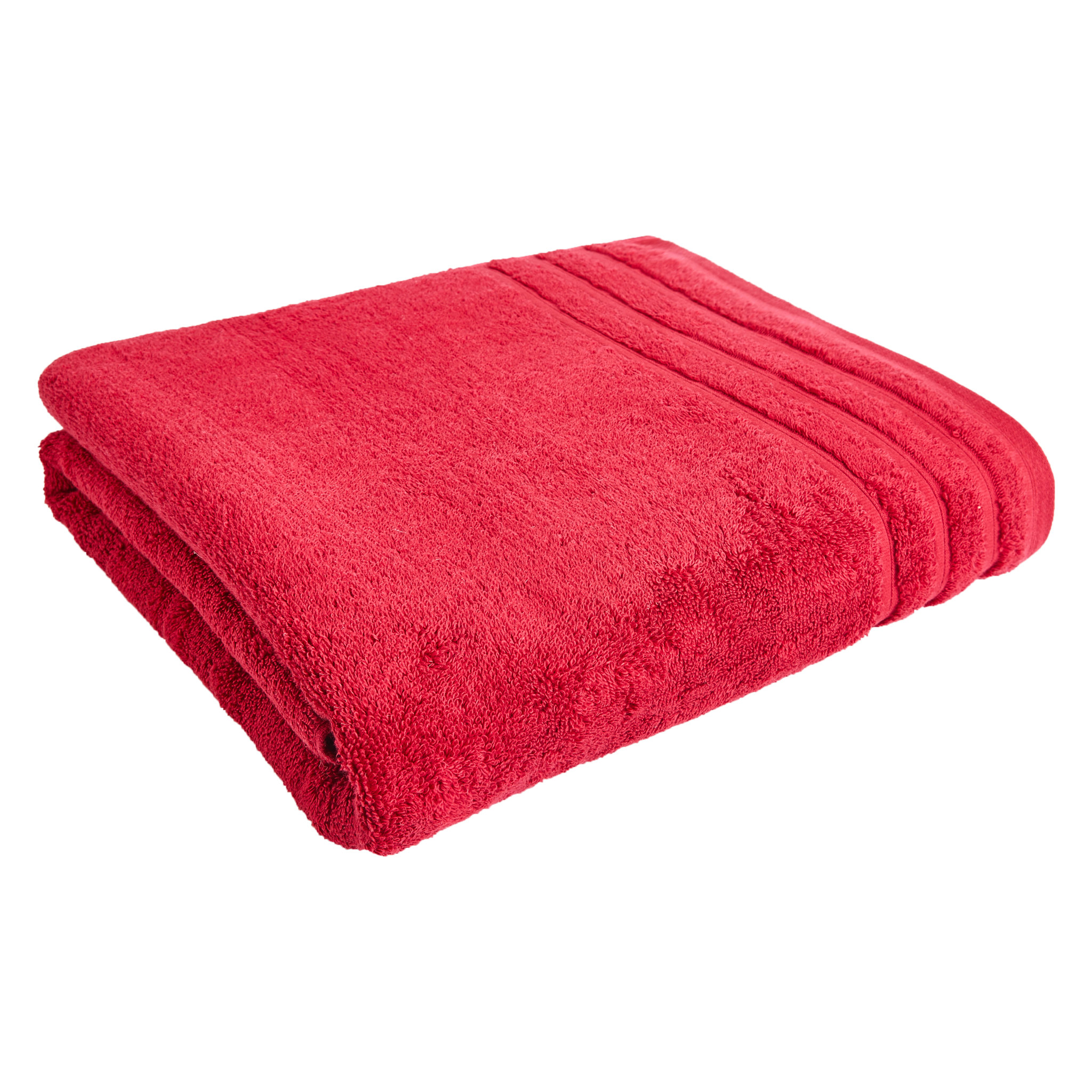 Voir la diapositive 1 : ACTUEL  Serviette de toilette unie en coton bouclé 500 gr/m2