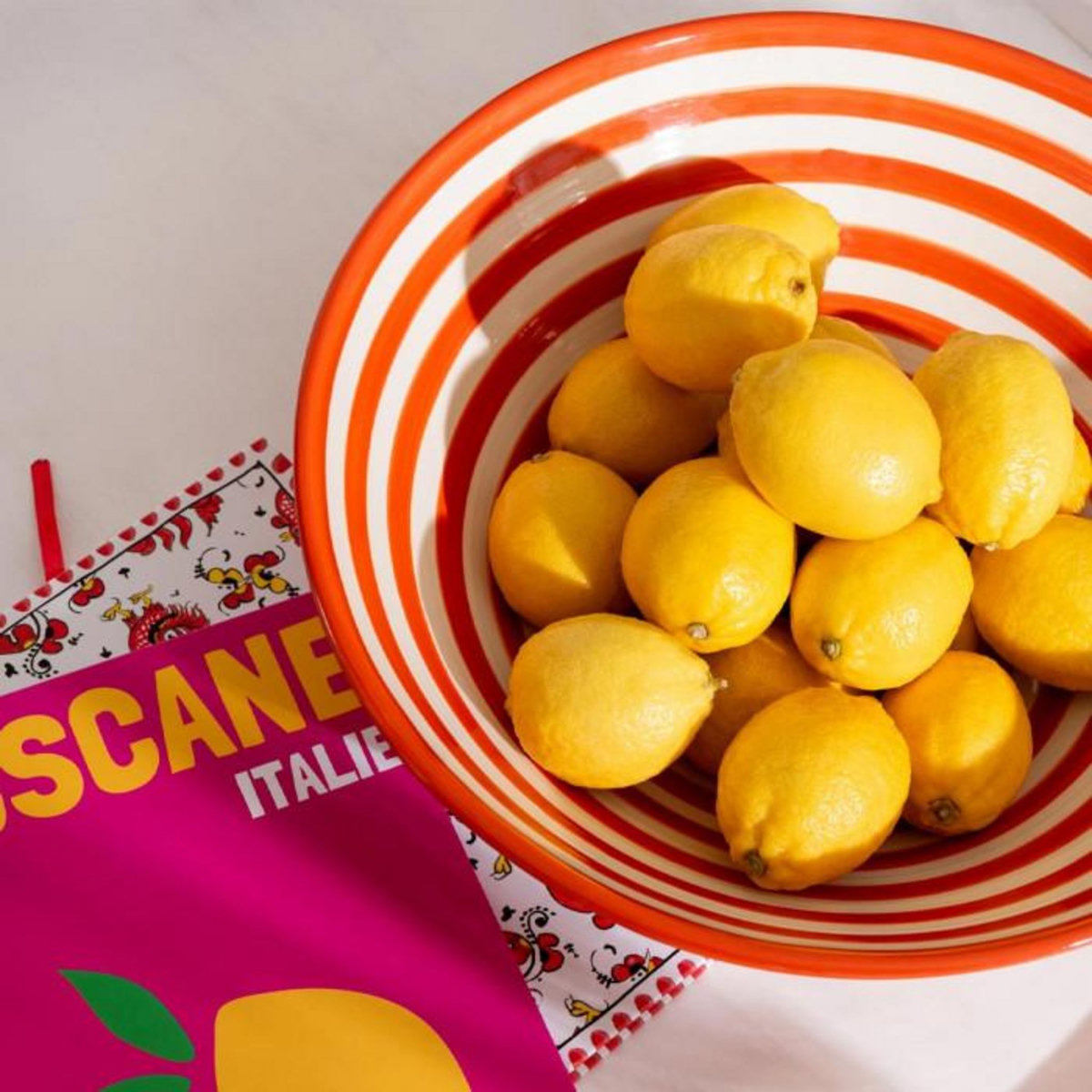 Paris Prix Saladier en Céramique  Granada Rayure  40cm Orange