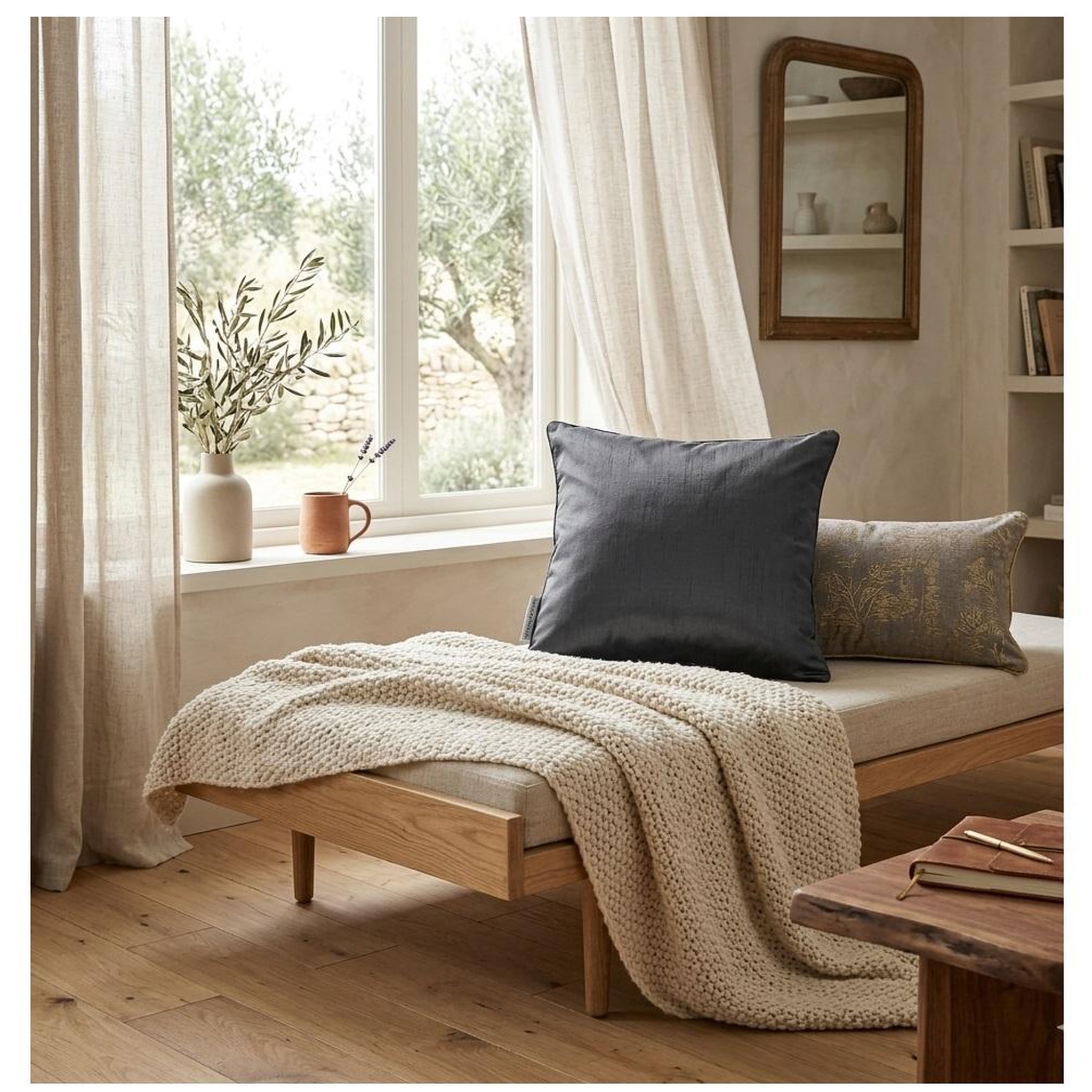 Voir la diapositive 3 : Eden Housse de coussin shantung shana