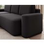 Voir la diapositive 4 : BEST MOBILIER Sam - canapé d'angle gauche 4 places convertible avec coffre en tissu