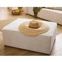 Voir la diapositive 2 : BEST MOBILIER Topaze - pouf - en velours côtelé plat