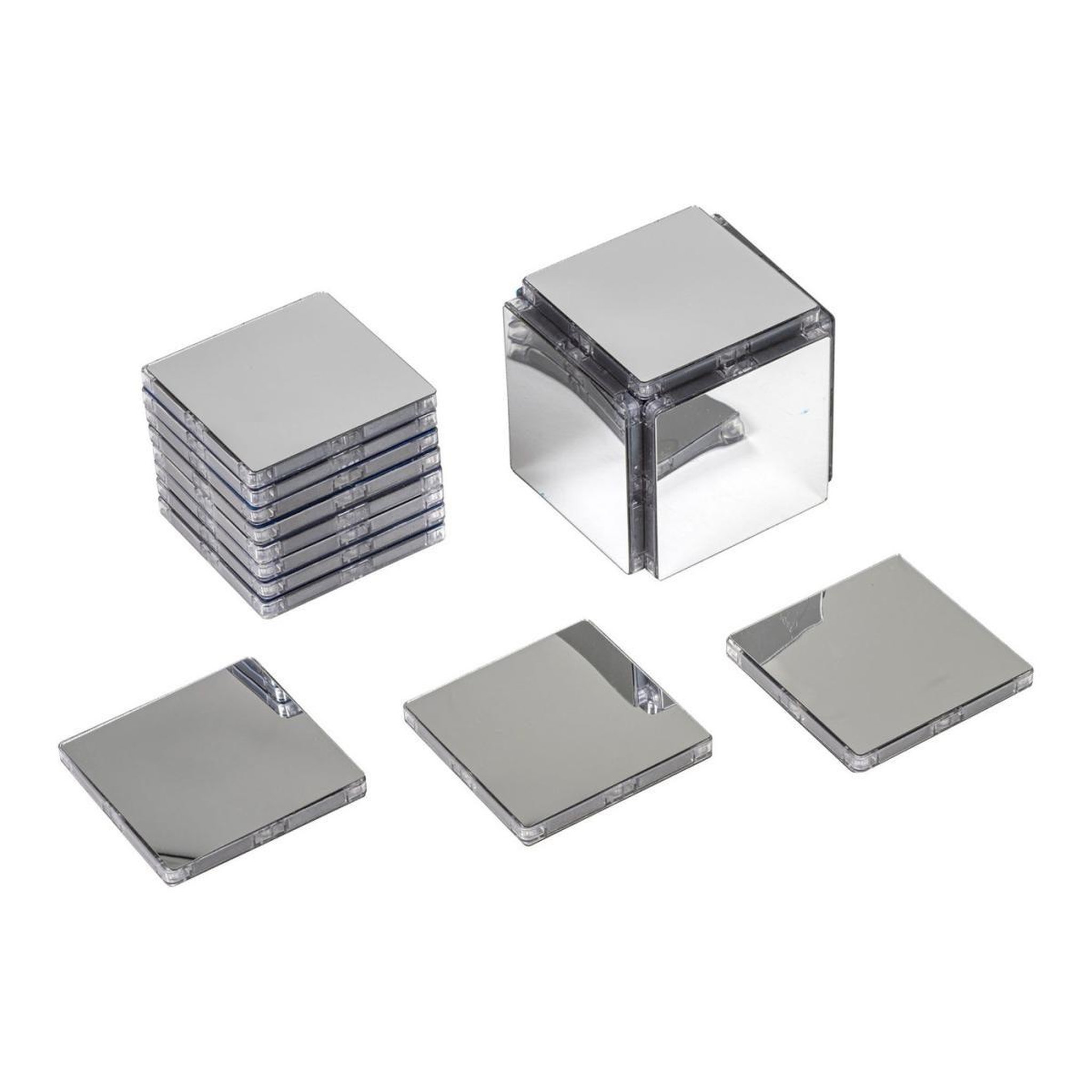 MAGGENIUS Blocs de construction magnétiques — pièces miroir — 16 pièces