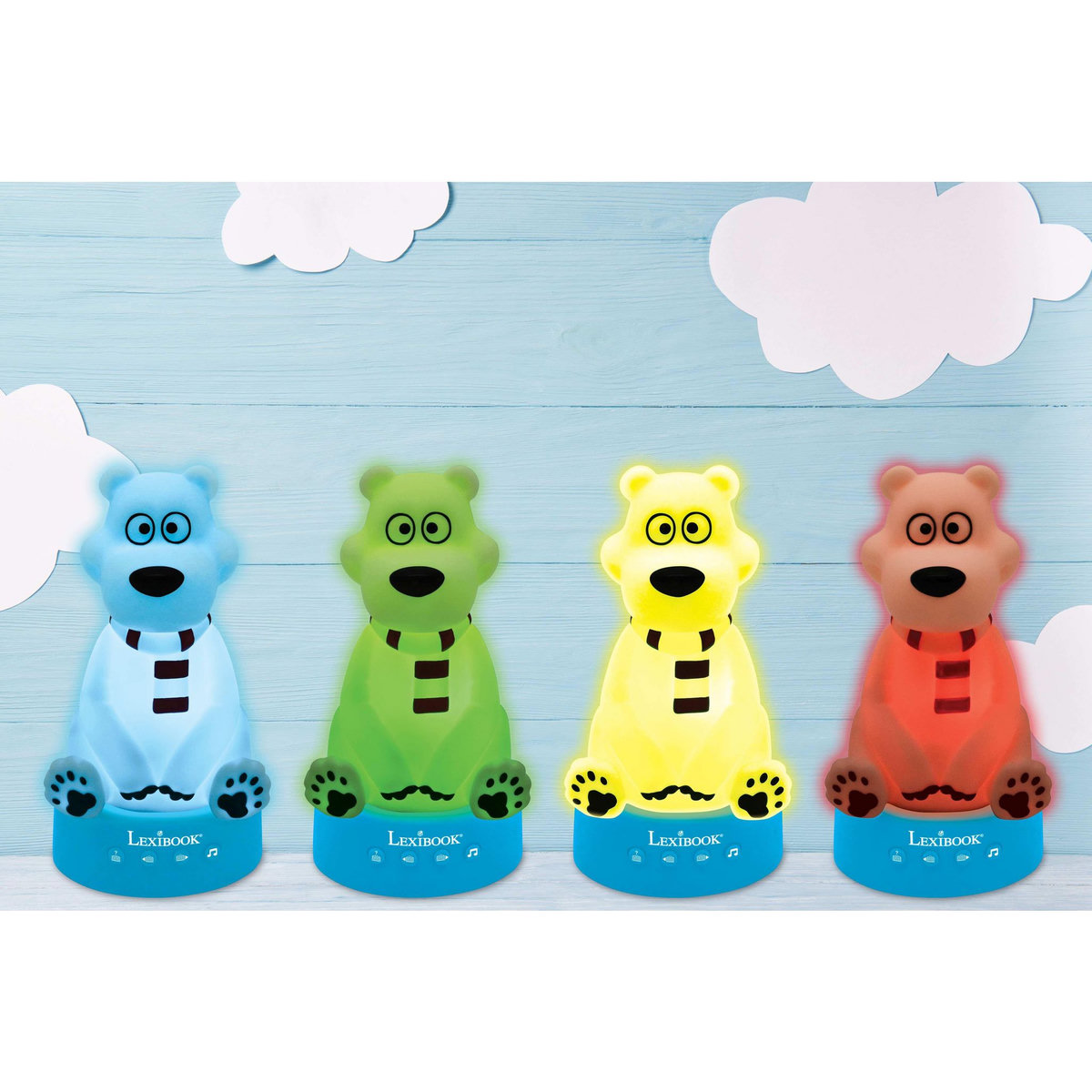 Lexibook Compteur d'histoires Ourson en 3D avec veilleuse (Espagnol)