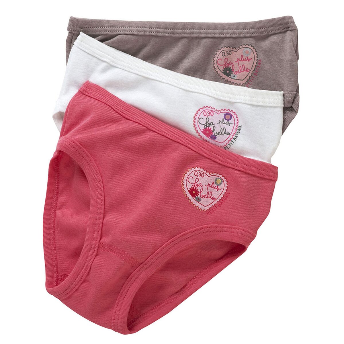 Lot de 3 culottes assorties enfant fille