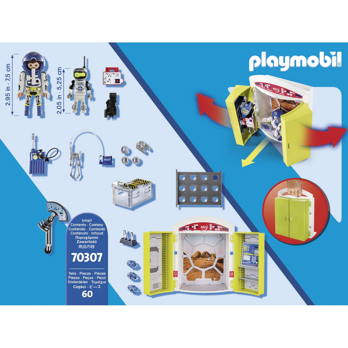 PLAYMOBIL 70307 SPACE - Coffre-Base spatiale