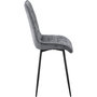 Voir la diapositive 5 : Habitat et Jardin Chaise de salle a manger en tissu haut de gamme   Yanis  - Lot de 4 - Gris