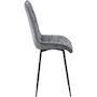 Voir la diapositive 5 : Habitat et Jardin Chaise de salle a manger en tissu haut de gamme   Yanis  - Lot de 4 - Gris