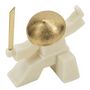 Voir la diapositive 3 : Paris Prix Statuette Déco Samouraï  Oda  18cm Blanc & Or