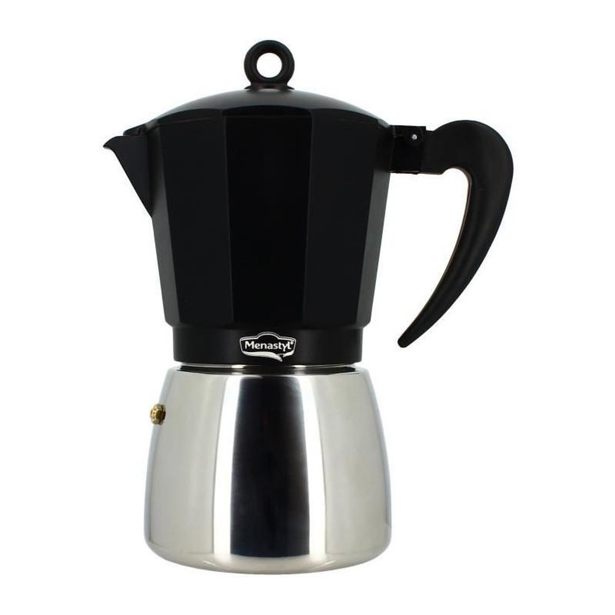 MENASTYL Cafetiere Italienne - MENASTYL - 3935072 - Aluminium - 12 tasses - Tous feux dont induction