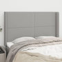Voir la diapositive 1 : VIDAXL Tete de lit avec oreilles Gris clair 147x16x118/128 cm Tissu