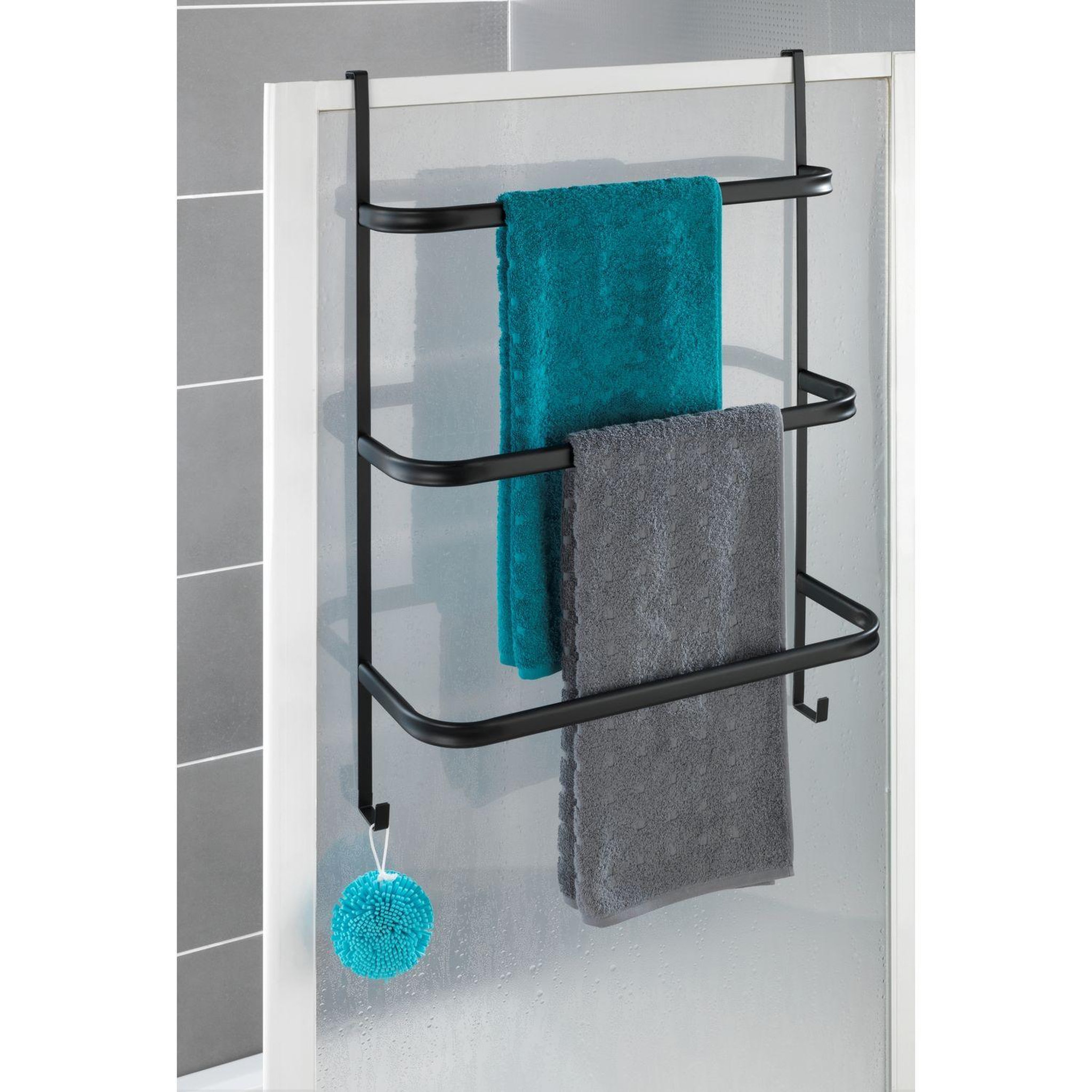 Voir la diapositive 3 : Wenko Porte-serviettes de porte design irpinia - l. 54 x h. 77 cm
