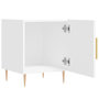 Voir la diapositive 5 : VIDAXL Table de chevet blanc 40x40x50 cm bois d'ingenierie