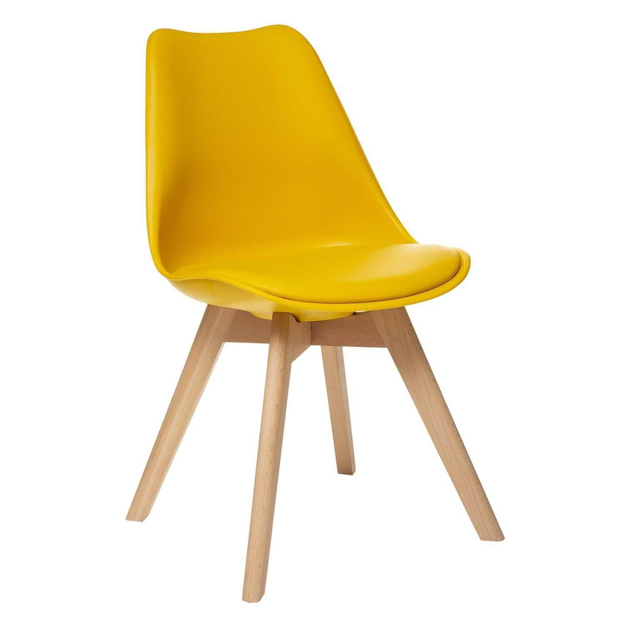 Voir la diapositive 3 : TOILINUX Lot de 4 chaises design scandinave baya