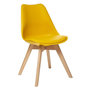 Voir la diapositive 3 : TOILINUX Lot de 4 chaises design scandinave BAYA