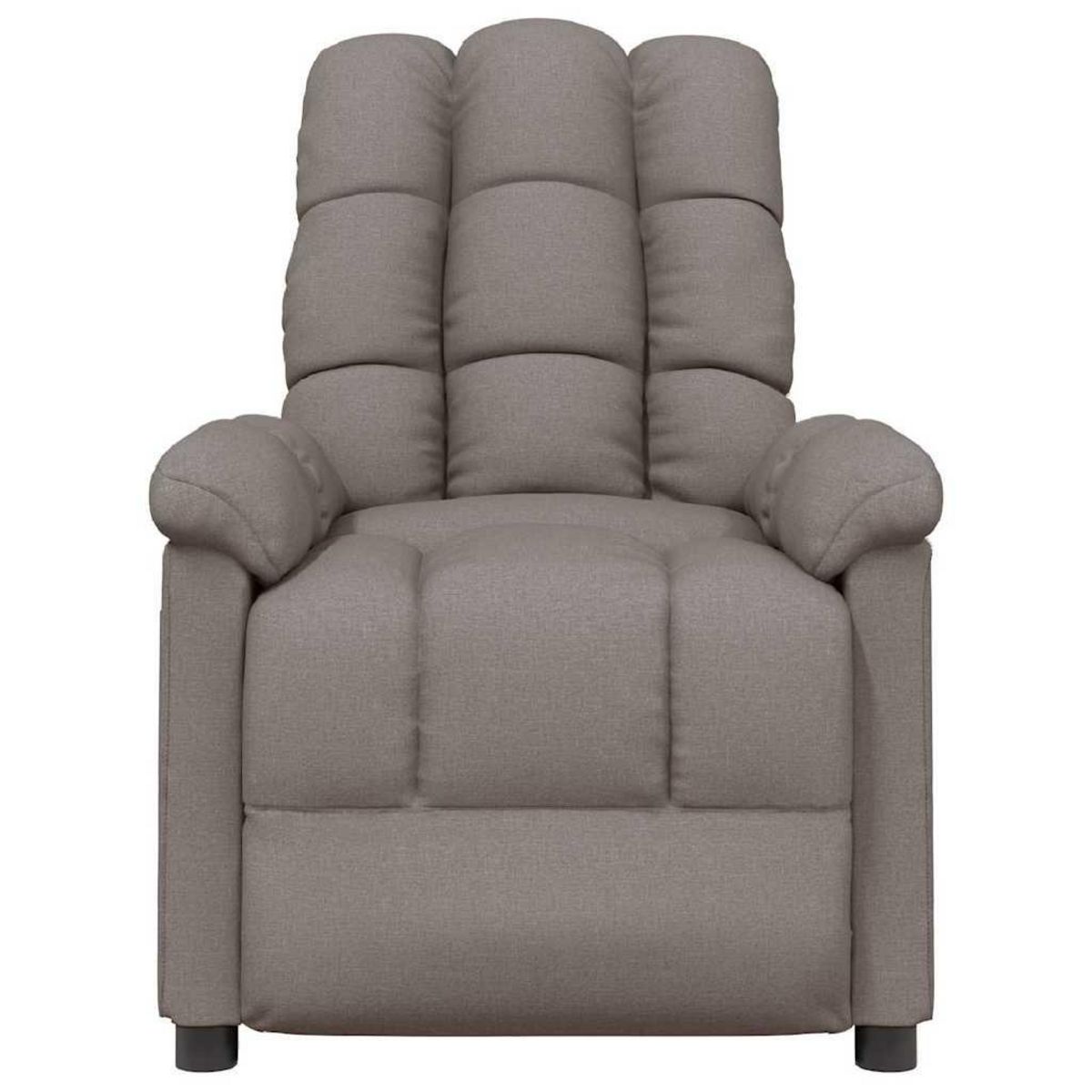 VIDAXL Fauteuil inclinable Taupe Tissu