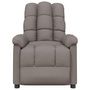 Voir la diapositive 3 : VIDAXL Fauteuil inclinable Taupe Tissu